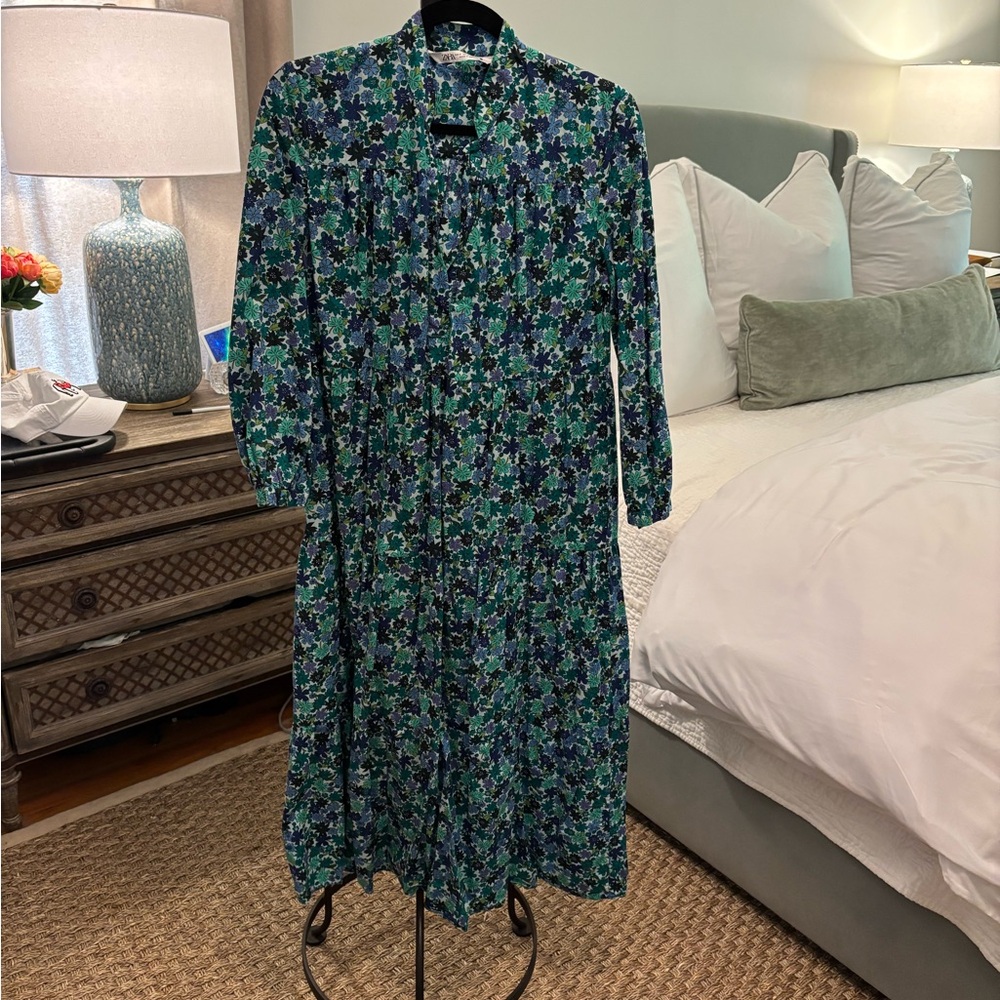 Zara Floral Midi Dress